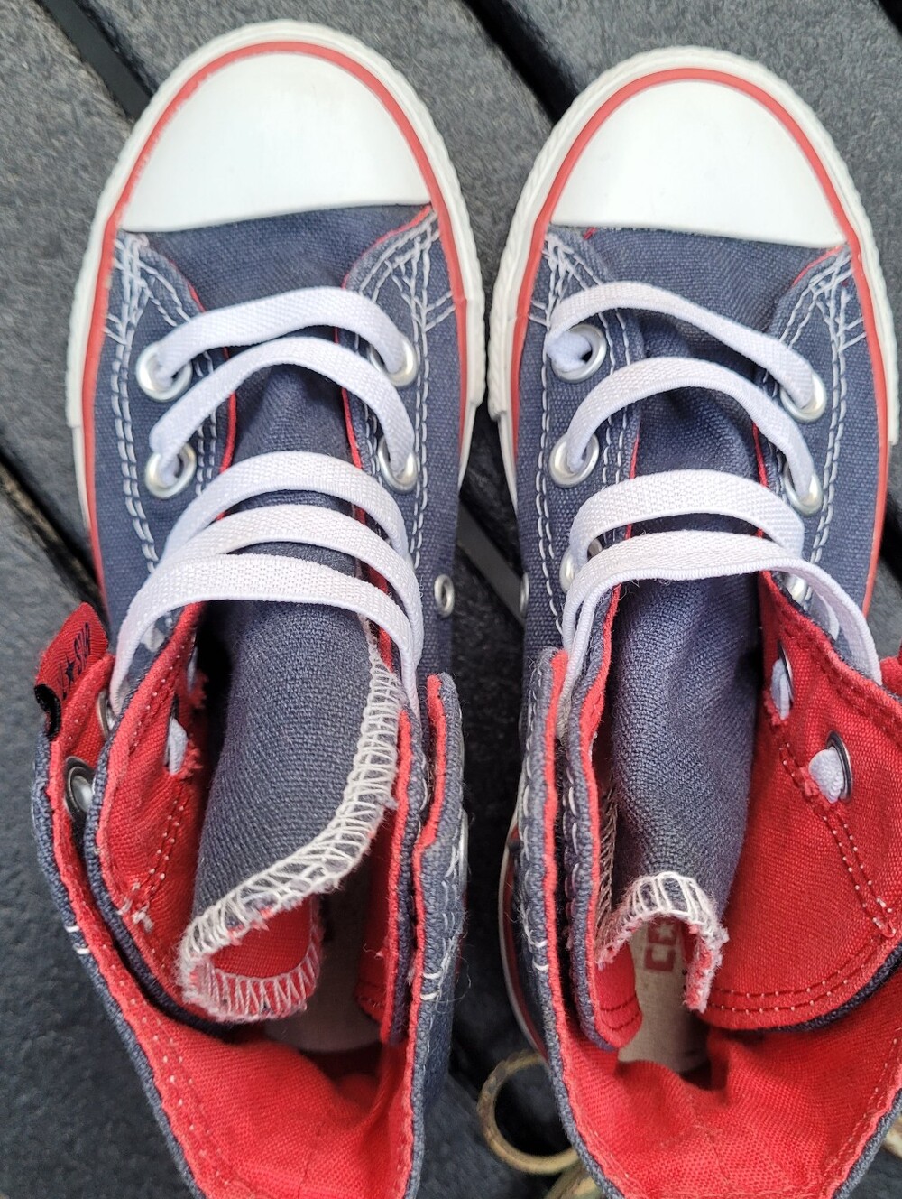 Converse Sneakers All Star High Top Chuck Taylor No Tie Size 12 EU29 - Picture 11 of 14